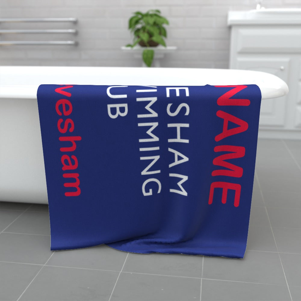 Evesham Swimming Club Team Towel - Personalised - 160cm x 80cm